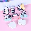 Prato Panda Fofo Sorte Esforços para Ganhar Dinheiro diy Cola de Creme Resina Acessórios de Joias Material para Chaveiro
