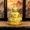 Directo de fábrica: Figura de Dios de la Riqueza Amarillo de Aleación, estilo Xizang para atraer la fortuna, decoración del hogar, de mesa, Dios de la Riqueza, disponible para dropshipping