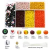Caja de Set de Cuentas de Arroz de 6 Compartimentos Transfronteriza Caja de Cuentas con Letras Caja para Collar Pulsera Hecha a Mano DIY Paquete de Materiales de Amazon Accesorios Material
