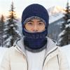 Gorro de Invierno de Punto, Conjunto Cálido de Dos Piezas Tejido, Calentador de Cuello, Gorro de Lana Cortavientos para Ciclismo de Hombre, Gorro de Punto a Prueba de Frío