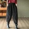 Nuevos Pantalones Harem de Moda Morados para Mujer 2026, Forrados de Felpa y Engrosados, Tallas Grandes, Adelgazantes, Casual