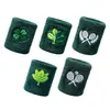Muñequera de Toalla Pura Absorbente de Sudor para Deportes, Fútbol, Fitness, Running, Baloncesto, Muñequera Deportiva Transpirable con Bordado