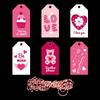 Etiqueta para tarjeta de San Valentín de Amazon, regalo de boda, regalo de San Valentín, decoración, adornos colgantes, embalaje para hornear, adornos colgantes