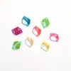 Cristal K9 Premium Fluorescente de Forma Irregular Fondo Plano Doble Agujero Hebilla Plana Abalorios de Pedrería Cosidos a Mano para Zapatos, Bolsas, Accesorios de Ropa y Decoraciones Hechas a Mano DIY