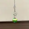 Estilo Ins Carrillón de Viento de Botella Flotante Llavero de Teléfono Colgante Pequeño Medusa Estrella Correa para Bolso Decoración Versátil para Mujeres