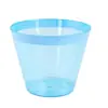 Castaña Ying 9 oz 270 ml Borde con Encaje Bronceado Vaso Desechable de Plástico Endurecido PS Espesado Vaso de Aviación 9 oz