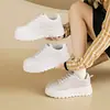 Nuevas Zapatillas Blancas de Primavera 2026 para Mujer, Estilo Coreano Casual Deportivo Versátil para Estudiantes Femeninas, Estilo Callejero Hl516-1