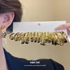 Set de Aretes Irregulares Redondos Plegados con Aguja de Acero Pendientes de Moda Simples Europeos y Americanos Pendientes de Lujo Ligero de Gama Alta Venta al por Mayor