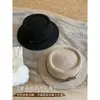 Gorra plana de punto retro estilo francés para mujer, nueva colección de otoño 2026, sombrero de ala ancha, estilo británico, hace que la cara se vea más pequeña, sombrero de jazz