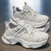 Zapatos de Malla Transpirable para Hombre Verano 2026 Zapatos de Papá Versátiles de Suela Gruesa que Aumentan la Altura Zapatos Deportivos Casuales Cómodos y Duraderos