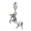Huiyue Pulseira DIY Europeia e Americana Pingente Pulseira de Unicórnio Joia de Cordão Pingente de Animal Cavalo
