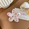 Acessórios de Cabelo Yhj Nova Moda Flor Presilha Tubarão Criativa Europeia e Americana Impressão UV Flor de Frangipani Presilha de Tubarão Bauhinia