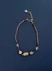Collar Tejido Pulsera Colgante de Cristal de Hielo con Forma Diseño de Nicho Moda Estilo Bohemio Cadena de Clavícula en Capas para Mujer