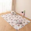 Alfombra de Piso Antideslizante de Algodón Puro para Niños, Alfombra de Gateo para Sala de Estar y Dormitorio, Alfombra de Gateo para Bebé, Alfombra Plegable para el Hogar, Dropshipping
