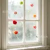 Nueva cortina floral de pared blanca para el Día de San Valentín con rosas rojas transfronterizas, arreglo de fondo de decoración de mar de flores aéreas, decoración colgante para puerta
