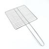 Grelha de Churrasqueira de Aço Inoxidável com Cabo Longo 30X30 Rede de Churrasco com Cabo, Grelha Quadrada Espessada 60X40