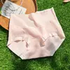 Ropa Interior de Algodón Puro para Mujer 2026 Nuevo Verano Textura Dulce de Espiga de Trigo 100A Antibacteriana Calzones de Tiro Extendido para Mujer