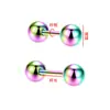 2024 Pendientes Sencillos y Elegantes de Acero de Titanio Tachuelas Pequeñas de Bola de Acero Tachuelas para Cartílago de Acero Inoxidable Fabricante Venta al por Mayor Transfronteriza Perlas