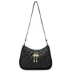 Bolsa Feminina Fresca e Simples Bolsa de Ombro Moda Versátil Bordada com Diamantes Portátil Bolsa de Ombro Pequena Mini Bolsa para Celular Lote