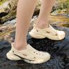 Sapatos Croc Masculino Verão Esportivos Novo Roupa Externa Sola Grossa Antiderrapante Anti-Odor Resistente ao Desgaste Sapatos de Praia Sandálias Respiráveis para Homem