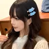 Pinza Creativa Versátil de Alto Valor con Lunares y Cachorro para Niñas, Elegante Pinza para Flequillo, Pinza Cuadriculada sin Costuras para Cabello Suelto, Pinza Lateral