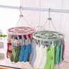 Varal de Roupa à Prova de Vento Plástico 32 Pregadores Cabide Varal de Meias Infantil Clipes de Secagem para Bebê Varal Doméstico para Secar Roupa Íntima