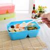 Taizhou Tingli Lattice Plastic Lunch Box Estudante Escritório Trabalhador Fast Food Box Microondas Aquecimento Lancheira