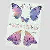 Adesivos de rosto de asas de borboleta Adesivos de tatuagem glitter Adesivos de sardas no canto do olho Maquiagem facial de máscara Adesivos de tatuagem à prova d'água