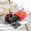 Caja de almacenamiento para juego de té de viaje al aire libre, bolso, tetera, taza, coche, juego de té de Kung Fu, caja de regalo, regalo de empresa