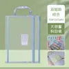Design de Zíper Espesso Durável Bolsa de Documentos de Malha Transparente A4 Grande Capacidade Bolsa de Armazenamento Portátil para Classificação de Matérias de Estudante