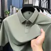 Camisa Polo Casual de Moda Trendy para Hombre Verano 2025, Elegante Casual Delgado Color Sólido Manga Corta, Una Pieza Envío Directo
