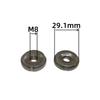 M8 Fabricante Venta al por Mayor Tres Ranuras Tres Ranuras Tuerca Redonda de Dientes de Juego Interior Tapón de Tubo Redondo Soldadura Tres Ranuras Tuerca para Muebles Diente Interior