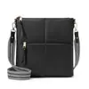 Bolso de hombro cruzado retro de color sólido europeo y americano de Amazon, bolsa de mensajero, correa de hombro ajustable de cinta, gran capacidad, multifuncional