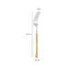 Acero Inoxidable 304 Mango de Madera Cintura Pequeña Vajilla Occidental Cuchillo para Bistec, Tenedor y Cuchara Hogareña Caoba Cuchara Tenedor Cuchara Tenedor para Postre