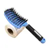 Peine de Estilo Esponjoso, Peine para Levantar la Corona del Cabello, Peine Curvo Grande, Peine de Pala, Peine para el Cabello, Peine Masajeador del Cuero Cabelludo, Peine Hueco