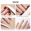 Tira Esfoliante de Esponja para Unhas Ultrafina, Tira de Lixar, Tira de Polir, Tira Ferramenta Profissional de Manicure e Modelagem para Polimento de Unhas, Polimento Dupla Face