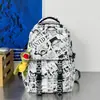 Mochila Negra y Blanca con Estampado de Cómic Estilo Japonés, Moderna, Genial, Estilo Anime, para Estudiantes, Parejas, Clase, Viajes y Ocio