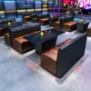 Sala Privada de KTV Sofá de Cabina en Forma de U/L Restaurante de Música Bar Speakeasy Pub Mesa y Silla de Pared de Lujo Ligero Combinación
