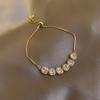 Pulsera de Perlas Estilo Coreano para Niñas Nicho Corea del Sur Ins Mariposa Ojo de Gato Pulsera Lujo Ligero Puesto Joyería de Gama Alta