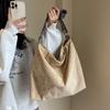 Bolsa estilo japonês bolsa de ombro grande capacidade feminina outono e inverno 2023 novo estilo coreano bolsa de lona casual elegante feminina
