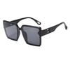 Gafas de sol de nuevo estilo 2026 para mujer, estilo europeo y americano, anti-UV, gafas de sol de montura grande para hombre, para conducir, gafas adelgazantes para cara grande