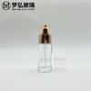 En stock, botella cilíndrica de 30 ml, botella de loción, botella de base líquida, cabezal de bomba de alta gama, botella de vidrio, botella cosmética.