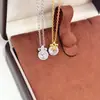 Collar Pequeño de Diamante Único con Diseño Minimalista, Cadena Versátil para Clavícula, Collar de Moda de Nicho, Colgante de Alta Gama