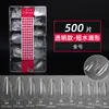 Dicas de Unhas Beauty Cílios 408 Peças Transparente Fosco Ultra Finas Sem Marca Sem Gravação Full Stick Meio Stick Tamanho Único Recarga