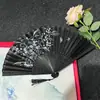 Abanico Plegable Antiguo para Hombres y Mujeres Danza Clásica Abanico Rendimiento con Vestido Antiguo Fotografía Accesorios Hanfu Estilo Chino Abanico Plegable Hecho a Mano