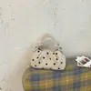 Bolso texturizado, bolso tote pequeño plisado para mujer, nueva colección de verano 2026, bolso cuadrado pequeño de lunares, bolso cruzado de moda, de lunares