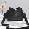 Bolsa Saco Texturizada Mini Feminina Padrão Granulado 2025 Nova Cor Tendência Color-Blocking Ombro Único Transversal Bolsas Tendência