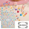 Oferta Especial Transfronteriza Zhengxiang Pegatinas de Uñas con Relieve 5D de Animalitos de Dibujos Animados Pegatinas para Uñas Personalizadas DIY Estilo Navideño INS
