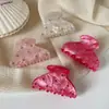 Pinza para el Cabello de Acetato de Alta Gama con Pedrería Estilo Coreano Pinza Versátil para Cola de Caballo Alta para Mujeres Pinza de Tiburón Semirredonda Accesorio para el Cabello