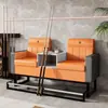 Sofá de Bilhar, Cadeira de Observação, Salão de Bilhar Mesa e Cadeira de Lazer Multifuncional Bordada Oito Negro, Sofá Especial para Assistir Bilhar no Salão de Bilhar